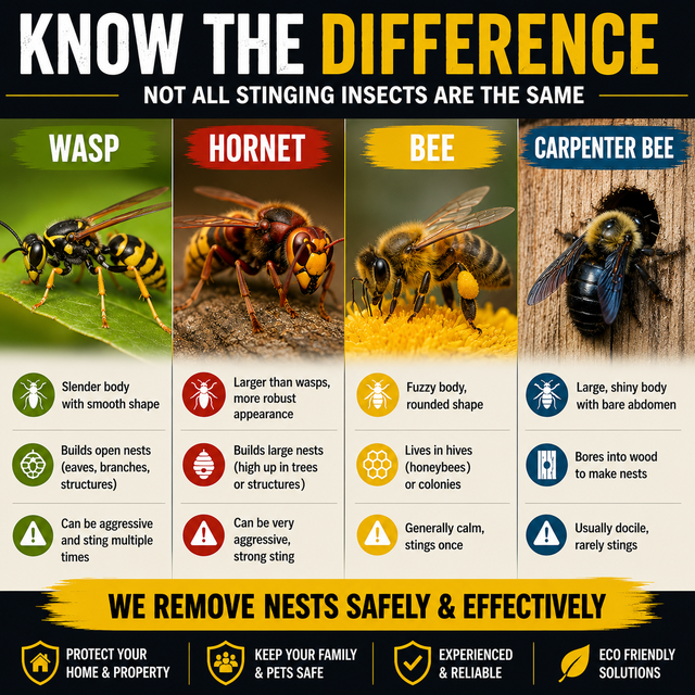 Professional Wasp, Hornet, and Bee Extermination Services