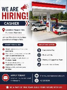 Hiring Gas Station Cashier / Store Associate – Full-Time & P