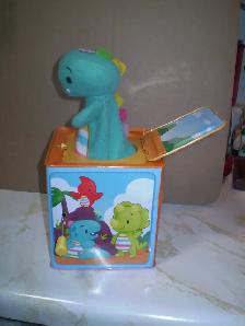 Baby Dino Jack-in-the Box- used-works-$15 - Photo 2