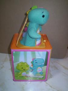 Baby Dino Jack-in-the Box- used-works-$15 - Photo 4