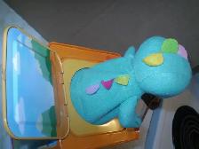 Baby Dino Jack-in-the Box- used-works-$15 - Photo 5