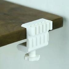 Table Side Data Cable Clamp Organizer - 3 Pieces (White & Black)
