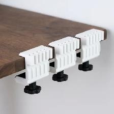 Table Side Data Cable Clamp Organizer - 3 Pieces (White & Black) - Photo 5