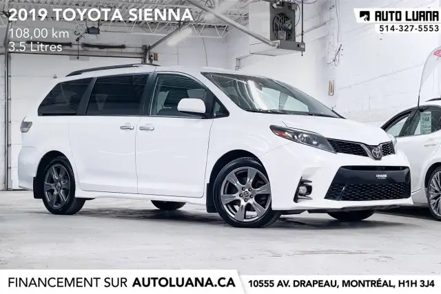 2019 TOYOTA Sienna SE 8 PLACE/DRIVE ASSIST/ADAP CRUISE/MAGS/CUIR