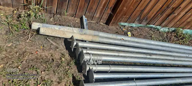 DURABLE  GALVINIZED  STEEL POSTS  3 in by 7.5