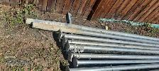 DURABLE  GALVINIZED  STEEL POSTS  3 in by 7.5