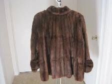 Très beau manteau en fourrure de rat musqué / muskrat fur coat - Photo 2