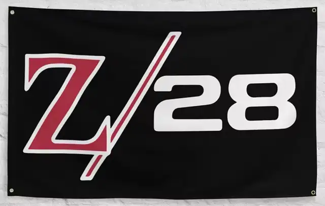 New Outdoor/indoor Camaro Z-28 Flag / sign 3ft X 5ft