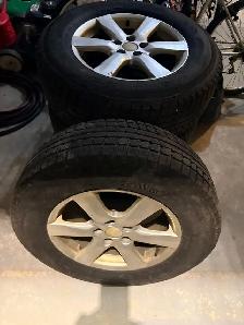Set of Winter Tires - 245/65R17 on Toyota Highlander Rims