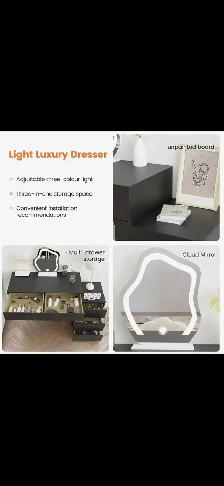 Brand New LED Modern Vanity Table with Drawers Special $99 - Photo 2
