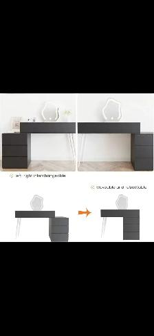 Brand New LED Modern Vanity Table with Drawers Special $99 - Photo 4