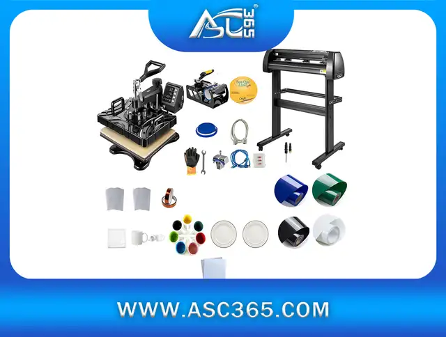 5in1 Heat Press Vinyl Cut Plotter Sublimation Blank Combo 110395