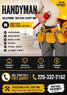 ️️-HANDYMAN SERVICES-️️