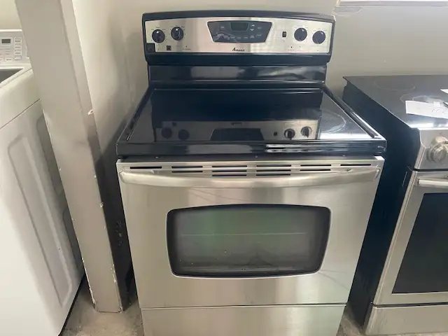 Cuisinière stainless vitrocéramique Amana