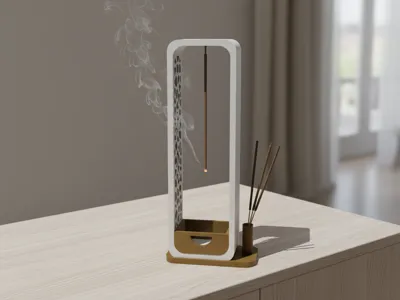 Modern Upside-Down Incense Stick Holder & Ash Catcher