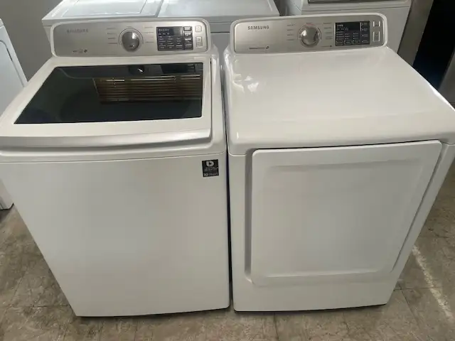 Laveuse sécheuse top load grande capacité Samsung