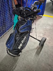Golf clubs, bag & cart - Photo 3