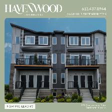 Barrhaven - Havenwood townhouse December 2026