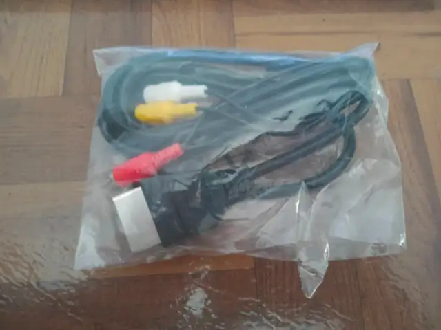 Nintendo Wii TV Cable Red Yellow White AV Cable Composite Retro