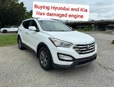Wanted : Hyundai and Kia / has damaged engine