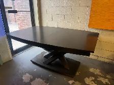 Modern Extendable Wood Dining Table: 4ft x 6ft-10ft