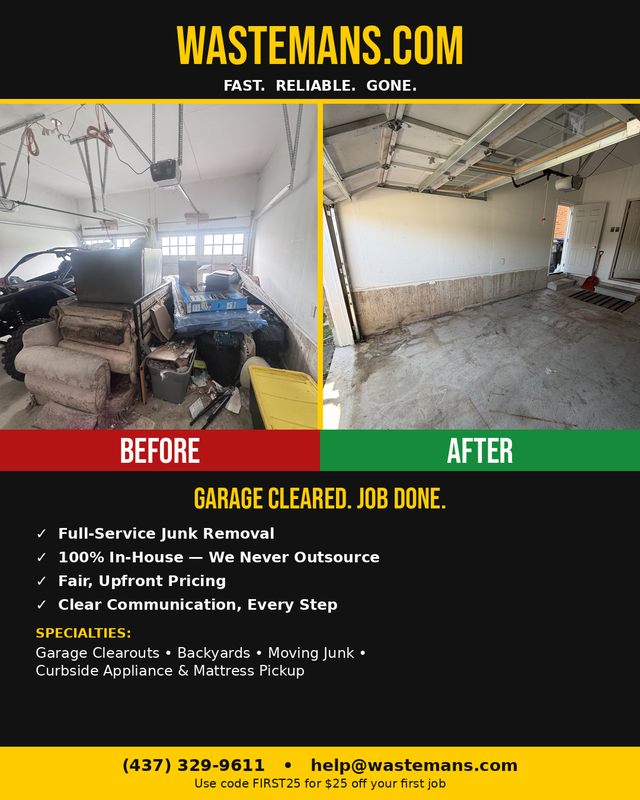 Best Junk Removal Prices in Brampton — Curbside From $99 ⚡️
