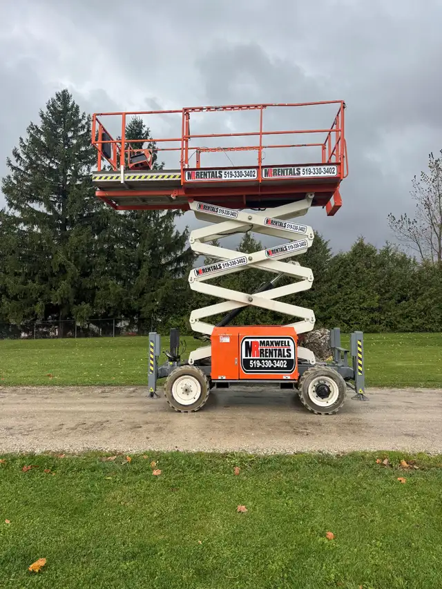Rough Terrain Scissor Lift For Rent!