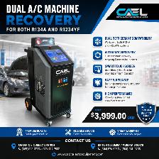 NEW CAEL Dual A/C Dual Recovery Machine R134A/R1234YF–Certified