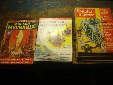 Collection of vintage Popular Mechanics and similar