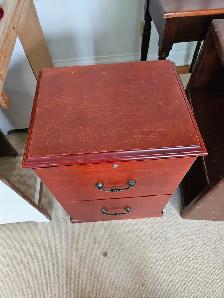 Wooden filing cabinet
