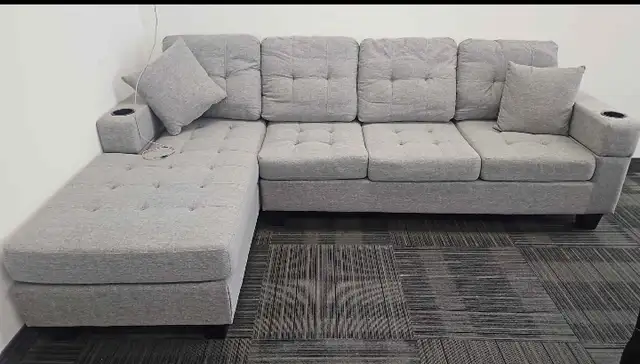 Contemporary L Shaped Corner Sofa 4 Seater - Free Delivery