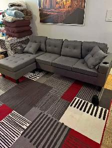 Modern 4 Seater Fabric Sofa-Free Delivery & Cash On Delivery