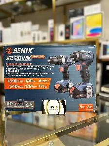 SENIX 20V Brushless Drill & Impact Driver Combo Kit - $149