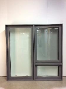 10406JBH Fenêtre Jumelée Battant HYBRIDE Charbon 60 x 60