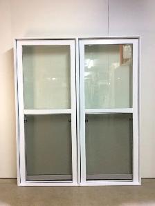10407JG Fenêtre Jumelée Guillotine 2 sect 2 ouv Simple 57x68 1/2