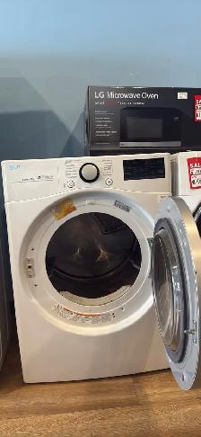 LG "27" White Front Load Washer/Dryer Set - Photo 4