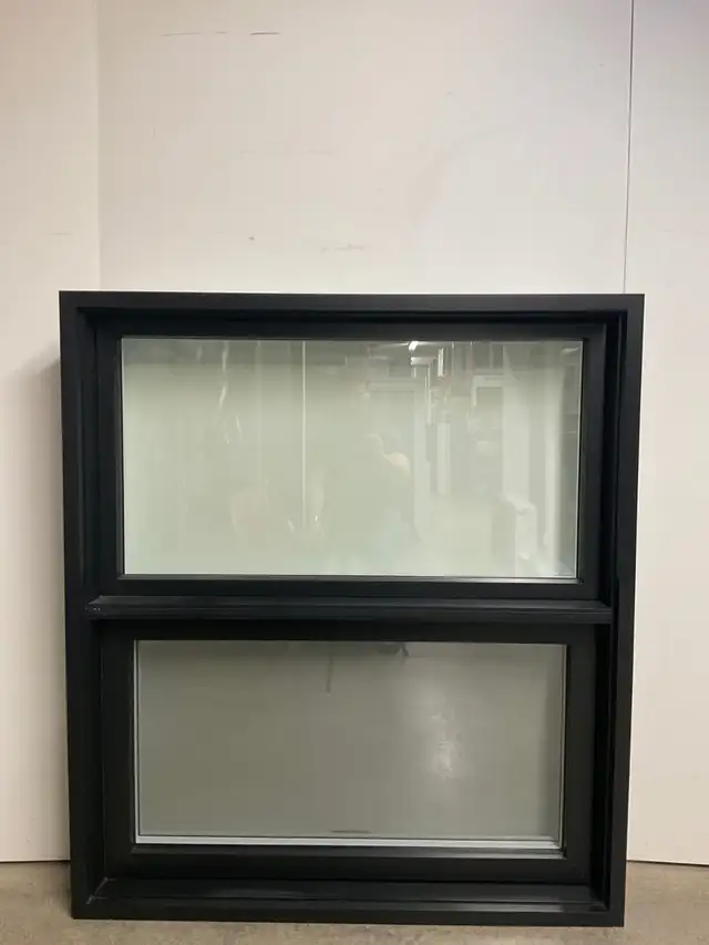 10912JAH Fenêtre Jumelée Auvent HYBRIDE Noir 47 1/4x53 1/4
