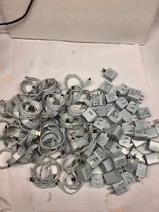 Lot of 40 usb-a to usb-c w/ 40 power usb-a cubes