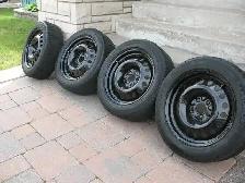 MICHELIN 215/55R17 GreenX Studless Snow Tires with Rims