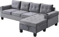 Brand New 4-Seater L-Shaped Sectional Sofa with Storage $599 - Photo 3