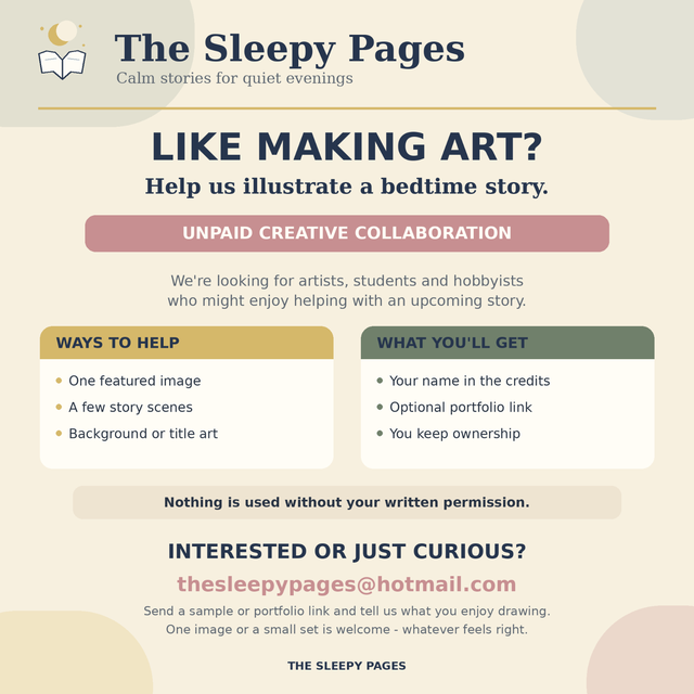 Volunteer Illustrators/Photographers Wanted - Children’s Stories