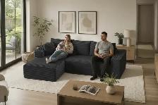 Brand New Modern Sectional Compressed Sofa Special $299