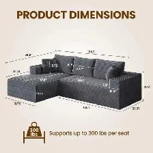 Brand New Modern Sectional Compressed Sofa Special $299 - Photo 5