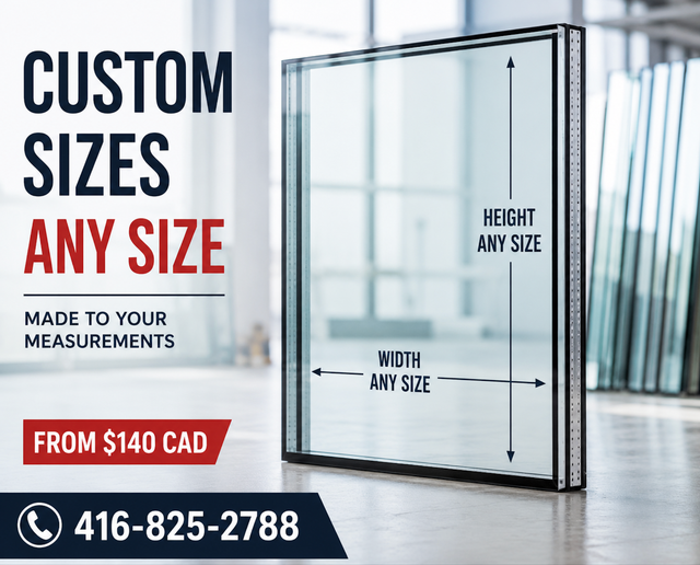 Custom Size Glass for PVC Windows