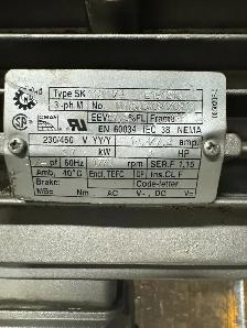 5hp, 90 RPM, Nord Gear Motor SK 92772 - 112MH/4 Gear Reducer - Photo 4