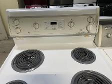 Cuisinière blanche ronds serpentins GE - Photo 2