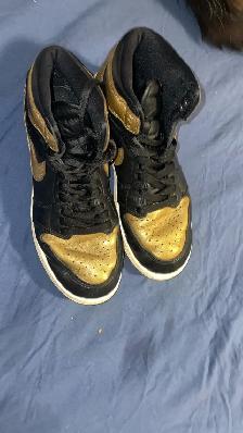 Air Jordan 1 Mid Black & Gold - Size 7 - $69 (PICK UP ONLY) - Photo 3