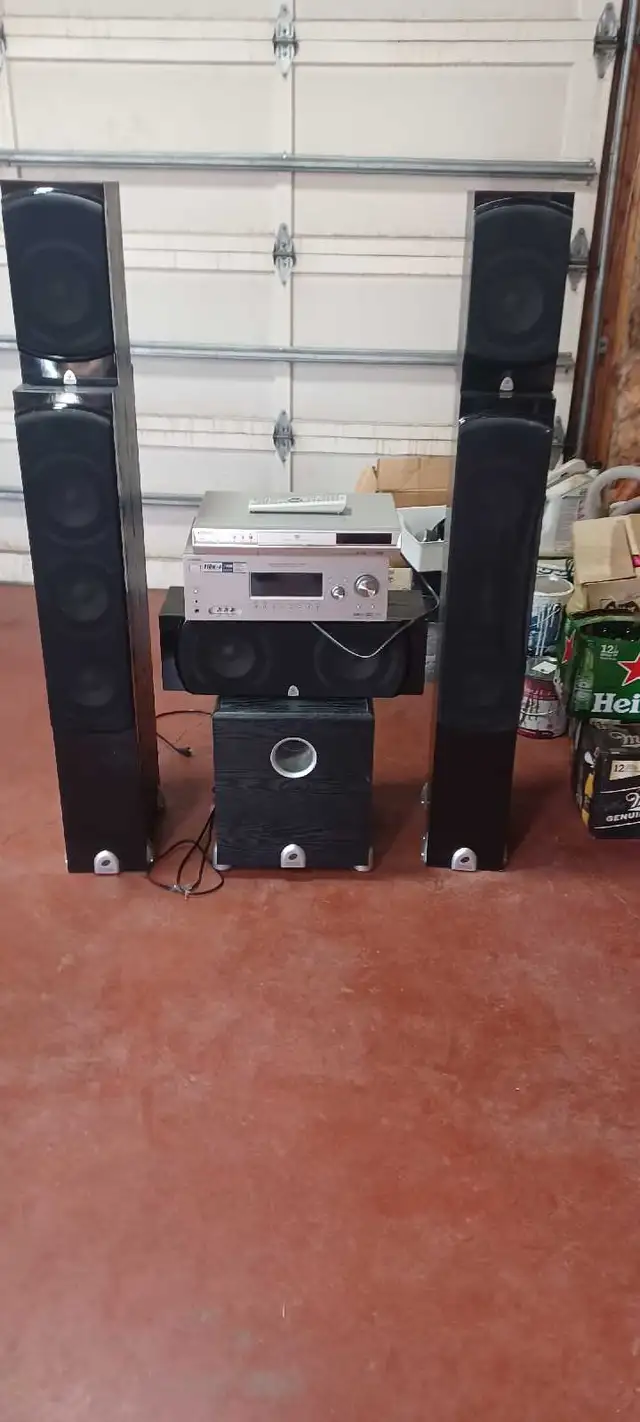 Speakers, surround sound system for sale.