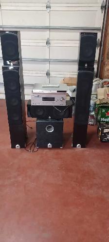 Speakers, surround sound system for sale.