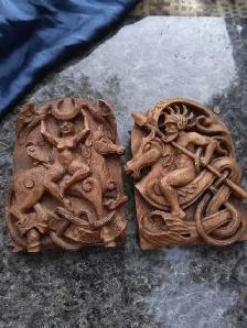 CELTIC GODS Resin Mythological wall plaques by artist Paul Borda